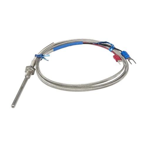 K-Typ 50 mm Sondenlänge 1 m Kabel Thermoelement-Temperatursensor PT1/8 1/4 3/8 1/2 M8 * 1,25 M6 * 1 M12 * 1 M16 * 1,5 M10 * 1,5(PT3 8) von EVPEOETCPC