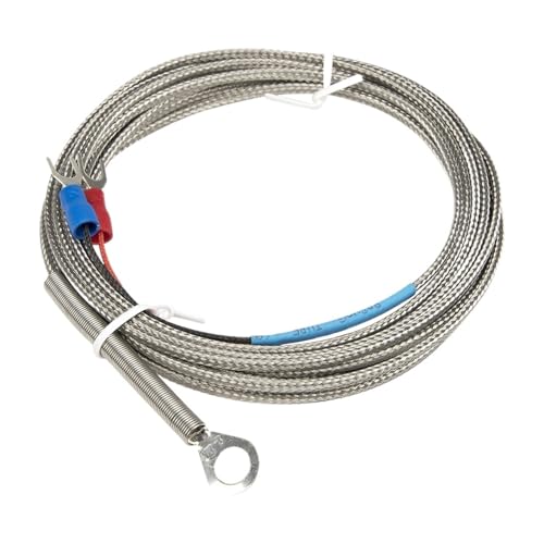 KEJ Typ 300 cm Metallkabel 4 mm 5 mm 6 mm 14 mm Durchmesser Loch Ringkopf Thermoelement Temperatursensor(K 6mm hole) von EVPEOETCPC