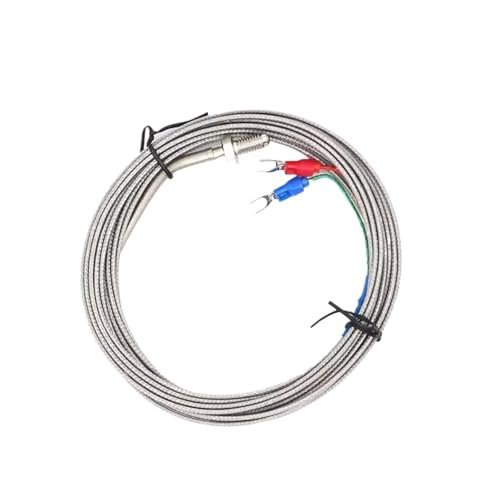 M6-Schraube Typ KJ mit 0,5 m 1 m 2 m 300 cm Drahtkabel Kleines Thermoelement WRNT-02 Temperatursensor(M6 J Type 2m) von EVPEOETCPC