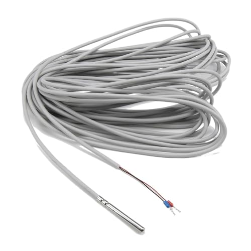NTC 15 m Silicagelkabel Edelstahl wasserdichte Sonde 10 K Widerstand RTD Temperatursensor(3950 B 5x50mm probe) von EVPEOETCPC