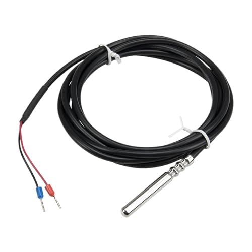 NTC 2 m PVC-Kabel Edelstahl wasserdichte Sonde 10 K Widerstand RTD-Temperatursensor(3950 B 5x50mm probe) von EVPEOETCPC