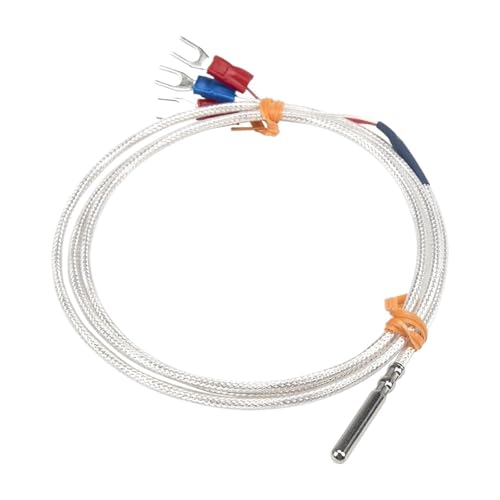 PT100 1m Kabel Rollennut Sondenkopf wasserdicht ölbeständig Typ RTD Temperatursensor(4x30mm probe A) von EVPEOETCPC