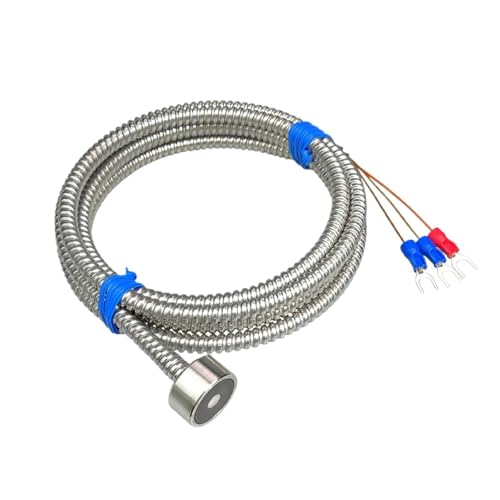 PT100 Temperatur-Magnetsensor K-Typ Thermoelementsonde mit Metallschlauch Industrieller Temperaturdetektor(K-400cm-0-350) von EVPEOETCPC