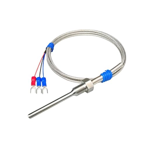 PT100 Temperatursensor Edelstahlsonde Gewinde Industrie(M10-1.5-5-50mm) von EVPEOETCPC