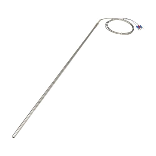 PT100 Typ 1 m Metallgeflechtkabel 400 mm flexible Sonde ummantelter Temperatursensor Durchmesser 3 mm 4 mm 5 mm 6 mm(B 3mm diameter) von EVPEOETCPC