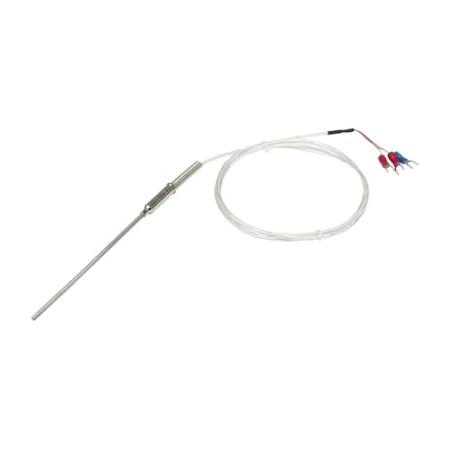 PT100 Typ 100 mm flexible Sonde 1 m Kabel ummantelter RTD-Temperatursensor(B 4mm diameter) von EVPEOETCPC