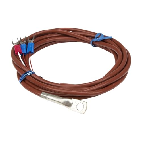 PT100 Typ 2 m Silicagel-Kabel 5 mm 6 mm Durchmesser Loch Ringkopf RTD-Temperatursensor(5mm hole) von EVPEOETCPC