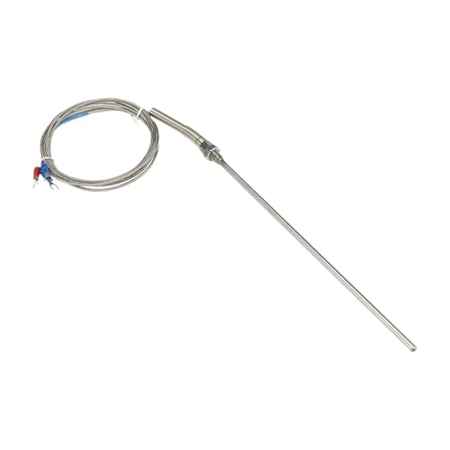 PT100 Typ 2m Kabel Sondenkopf RTD Temperatursensor M8 Gewinde Sondenlänge 50mm 100mm 150mm 200mm(100mm probe length) von EVPEOETCPC