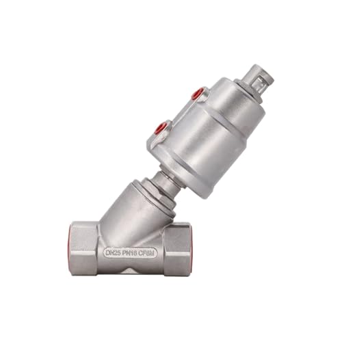 Pneumatische Winkelsitzventile aus Edelstahl Y-Typ Winkelsitzventile mit Innengewinde(DN40) von EVPEOETCPC