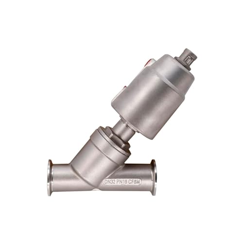 Pneumatische Winkelsitzventilklemme aus rostfreiem Stahl, Typ Y, Winkelsitzventil(DN25 NORMAL OPEN) von EVPEOETCPC