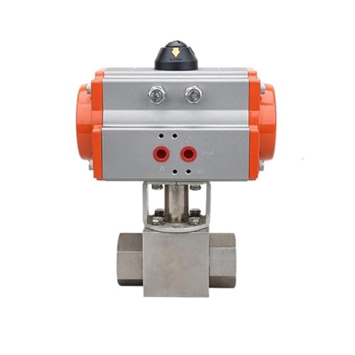 Pneumatisches Hochdruck-Zweiwege-Kugelventil 304 Edelstahl Innengewinde Industrielles Hydraulikventil(3/4") von EVPEOETCPC
