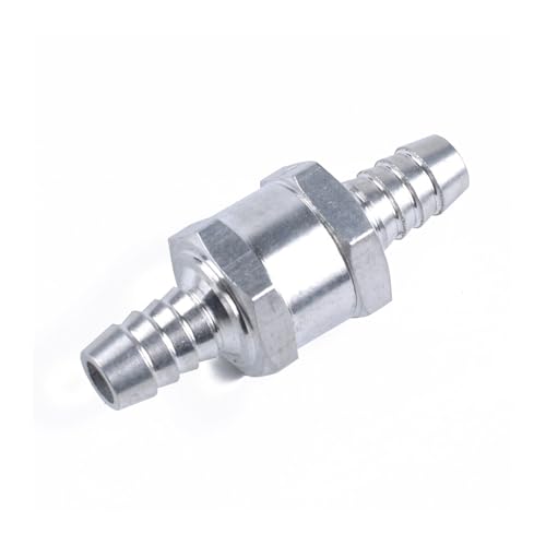 Rückschlagventil 6 mm 8 mm 10 mm 12 mm Rückschlagventil Aluminium (Silber 4 mm) von EVPEOETCPC