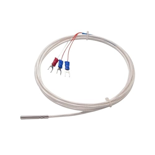 Thermoelement Edelstahl Sonde PT100 Temperatur Sensor 0.5/1/2/3/4/5M Wasserdicht 4mm * 30mm(PT100 5M) von EVPEOETCPC