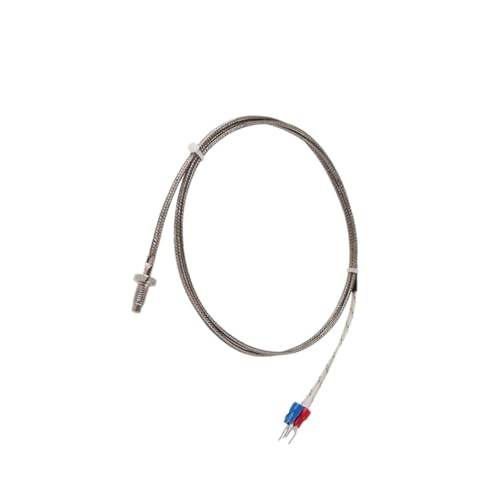 Thermoelement M6 Gewinde M8 Wärmewiderstand Temperatursensor Temperaturleitungssonde Typ K Typ E 0,5 M 1 M 2 M 300 cM(E 0.5m M6) von EVPEOETCPC