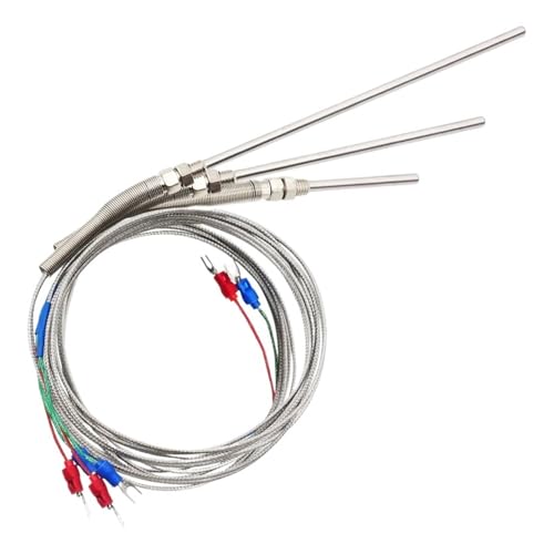 Thermoelement M8 0,5 m 1 m 2 m Typ KJ PT100 50 mm 100 mm 150 mm Druckfedersonde Temperatursensor 0–400 °C(200mm,0.5m Type K) von EVPEOETCPC