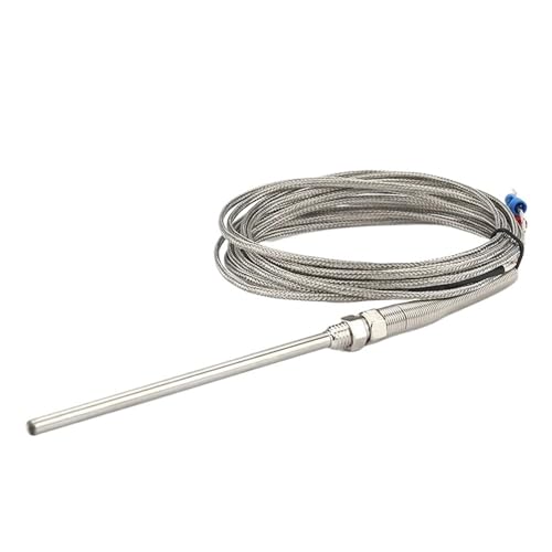 Thermoelement M8 PT100 Typ 1m 2m Temperatursensor 50mm 150mm 100mm 200mm Sondengewinde Kabel(50mm,PT100 2m) von EVPEOETCPC