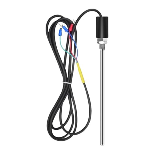 Thermoelement Temperaturfühler Gewinde M12 K PT100 Leitungslänge 1/2/3 4/5M 0-600°C Regler(PT100 1M) von EVPEOETCPC