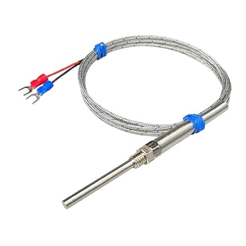 Thermoelementfühler Typ K, M8-Gewinde, Temperatursensor, Edelstahl(5-200mm-300cm) von EVPEOETCPC