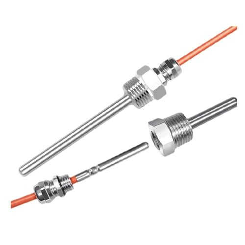Wasserdichter NTC-Thermistor-Temperatursensor 10K 50K 100K mit G1/2-Gewinde, abnehmbar, Edelstahl(100K-15mm) von EVPEOETCPC