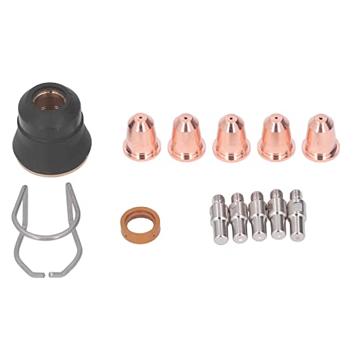 13pcs Plasmaschneider Fackelzubehör Kit Verbraucher Teile Elektroden Düsen Tipps Spacer Gas Diffusor 13pcs Plasmaschneider Fackelzubehör Kit Verbraucher Teile Elektroden Düsen Tipps Spacer Gas Diffusor von EVTSCAN