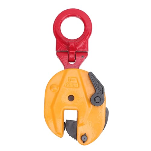 2t 4400 lbs vertikale Plattenklemme mit flexibles Ring 0-25 mm Öffnen flacher Blechklemme zum Heben und Transport von EVTSCAN