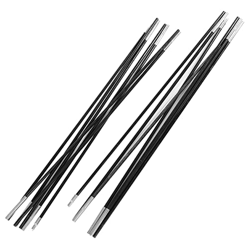 3,96 m Fiberglas Camping Zeltstange Stütze Stütze Langlebige Markisen Rahmen einfach Fix weiche Erde Leichte tragbare 2 Stäbe 3-4 Personen Camping-Zeltstangen Kit Kit von EVTSCAN