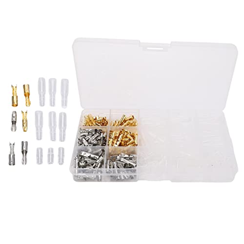 360 PCs männlicher weiblicher Drahtspaten -Stecker Messing gute Leitfähigkeitsdraht -Crimpan -Sortiment -Kit von EVTSCAN