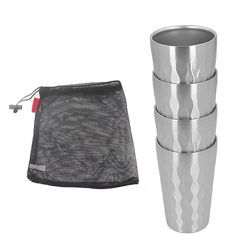 4 PCs 350 ml Outdoor Camping tragbar 304 Edelstahl -Wasserbecher -Set -Stapel -Reisebecher 4 PCs 350 ml Outdoor Camping tragbar 304 Edelstahl -Wasserbecher -Set -Stapel -Reisebecher von EVTSCAN