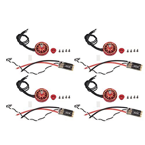 4 Set RC Drohnen bürstenloser Motor und ESC -Anti -Interferenz Schnelle Reaktion 45A ESC -bürstenloser Motor für FPV 5 Zoll 6in Drohne (1650KV) von EVTSCAN