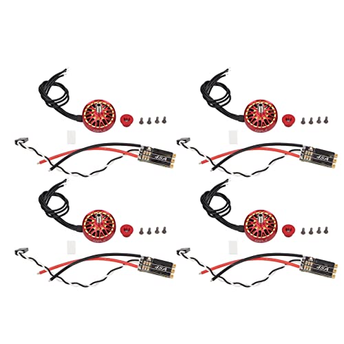 4 Set RC Drohnen bürstenloser Motor und ESC -Anti -Interferenz Schnelle Reaktion 45A ESC -bürstenloser Motor für FPV 5 Zoll 6in Drohne (2500KV) von EVTSCAN