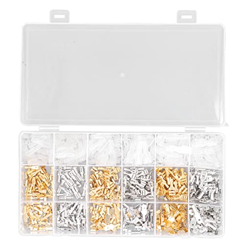 540pcs männlicher weiblicher Drahtspaten -Stecker -Criminal -Block mit Hülse 2,8 4,8 6,3 mm 540pcs männlicher weiblicher Drahtspaten -Stecker -Criminal -Block mit Hülse 2,8 4,8 6,3 mm von EVTSCAN