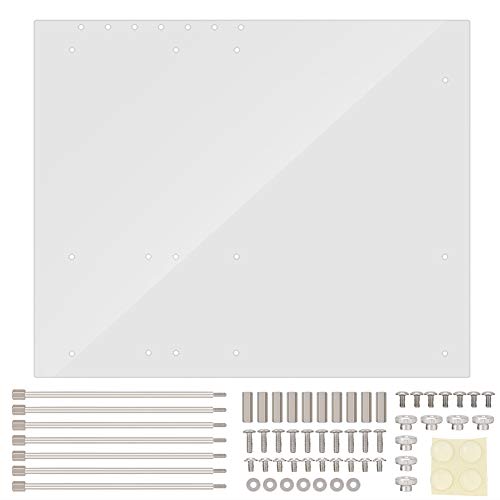EVTSCAN Acrylrahmen Offener Rahmen Transparenter Acryl-Overlock-Computertasche DIY-Basisständer für ATX Mothboard von EVTSCAN