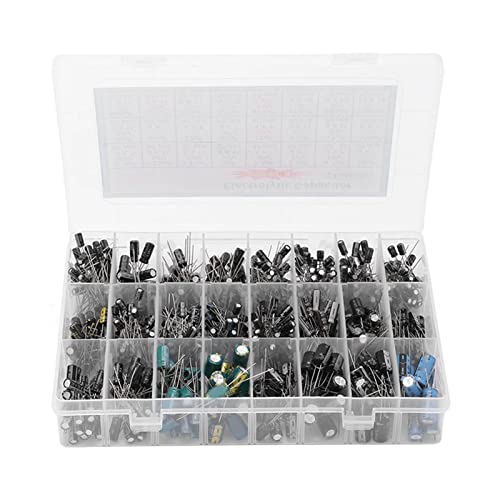 Aluminium -Elektrolytkondensator -Kit 24 Wert 0,1UF -1000UF -Sortiment -Box für DIY -Projekte Aluminium -Elektrolytkondensator -Kit 24 Wert 0,1UF -1000UF -Sortiment -Box für DIY -Projekte von EVTSCAN