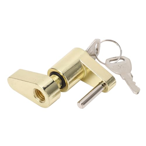Anhängerzunge Koppler Lock Lock -Anti -Diebstahl vielseitiger Koppler Lock Universal Coppler Lock Zink Legierung (Gold) von EVTSCAN