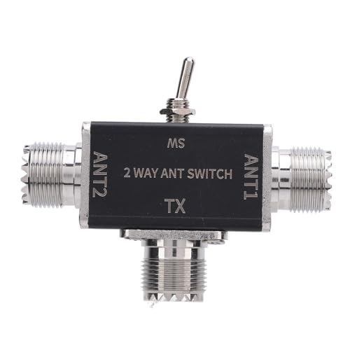 Antennenschalter 2-Wege hohe Leistung 0-50 MHz Frequenz SO239 STANCE-STANDUNGSHANDBUCH TRANSPRANTENTRANTUNG von EVTSCAN