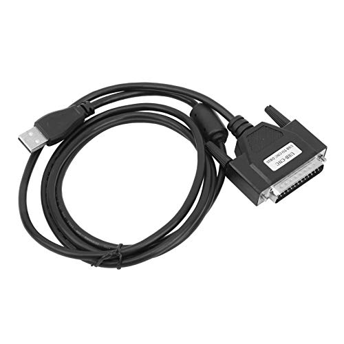 CNC-USB-Adapterkabel, schwarz DB25 12-Mbit/s-USB-Kabel zum Parallelkonverter Transformator Computer-Netzwerkanschlüsse von EVTSCAN
