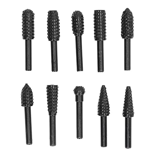 Carbid Burr Set 1/4in Schaft Doppelschneider Die Rotation Werkzeug Raspe Bits Holzschnitzzubehör Carbid Burr Set 1/4in Schaft Doppelschneider Die Rotation Werkzeug Raspe Bits Holzschnitzzubehör von EVTSCAN