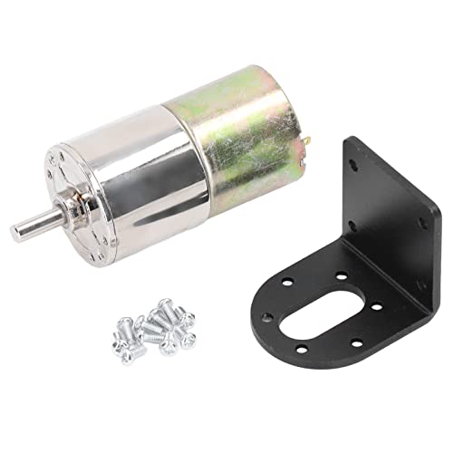 DC -Zahnradmotor -Mikrobrust -Selbstverriegelungs -Aluminiumlegierung Industrial Elektromotor 12V 10W mit Halter (0-200 U/min) von EVTSCAN
