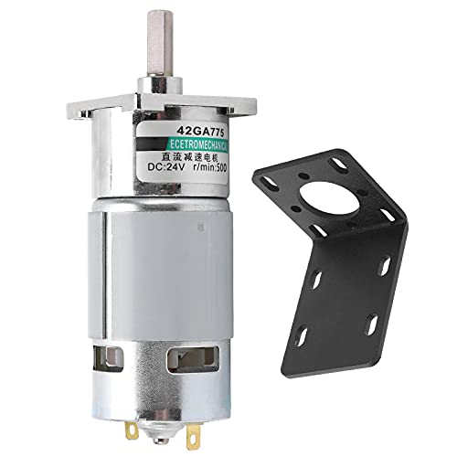 DC -Zahnradmotor kleine niedrige Geschwindigkeit CW CCW Permanent Magnethalterung Sportkontrolle 24 V XD42GA755 (500rpm/min) von EVTSCAN