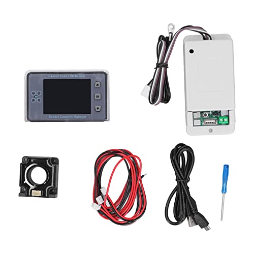Drahtloser Voltmeter Coulometer Batterie Monitor 2.4 -Zoll -Farb -LCD -Bildschirm 500V Hallsensor Summer Alarm für Elektrofahrzeug RV Lithiumbatterie -Tests (200A) von EVTSCAN