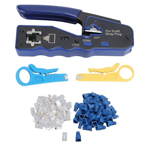 Durch den Ethernet Crimper RJ45 Cat6 durch das Loch durch das Crimper Cutter Kit gehen von EVTSCAN