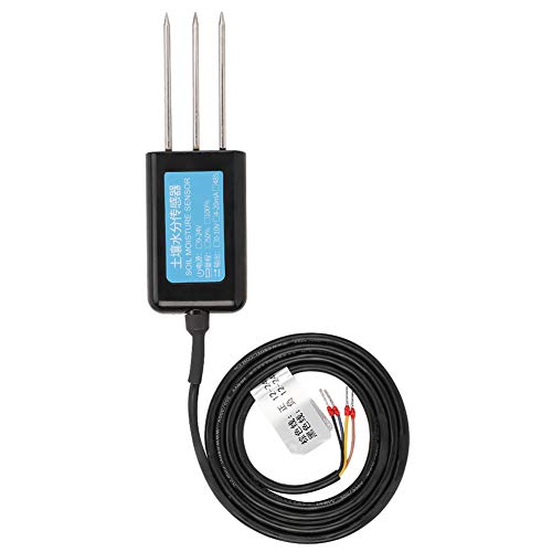 EVTSCAN 12-24V DC Bodenfeuchtesensor, 0-10V Ausgang Wasserdichtes Gewächshaus Bodenfeuchte Feuchtigkeitssensor Tester Meter von EVTSCAN