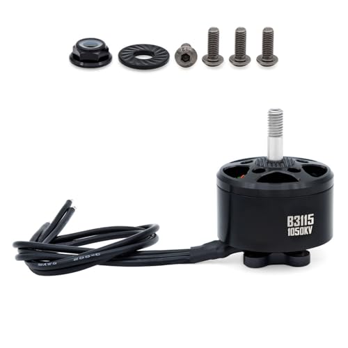 EVTSCAN 14 Pole Brushless Motor with M5 Shaft, 18AWG Silicone Wire 250mm for RC FPV Quadcopter (1050KV) von EVTSCAN