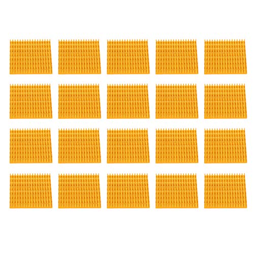 EVTSCAN 20 Stück 37x4x37mm Goldener Kühlkörper Kühler Kühler,Aluminium Kühlrippe 3D Drucker Zubehör,Geeignet für Router EVTSCAN 20 Stück 37x4x37mm Goldener Kühlkörper Kühler Kühler,Aluminium Kühlrippe 3D Drucker Zubehör,Geeignet für Router von EVTSCAN