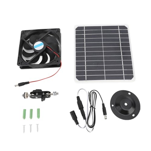 EVTSCAN 20W Solar Auspuffventilator Ruhige monokristalline Solarpanel -Lüftungsventilationsventilator mit Klammer für Hühnchen -Coop -Haustierhaus EVTSCAN 20W Solar Auspuffventilator Ruhige monokristalline Solarpanel -Lüftungsventilationsventilator mit Klammer für Hühnchen -Coop -Haustierhaus von EVTSCAN