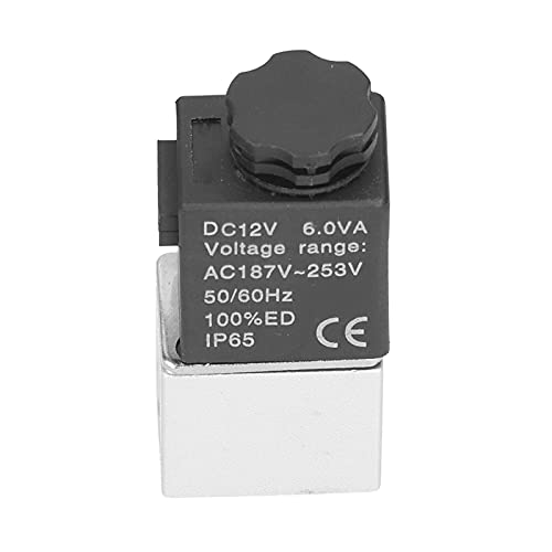 EVTSCAN 2V025-06 2-Wege-Magnetventil mit 2 Positionen, normalerweise offen, stabiles, langlebiges elektromagnetisches Ventil(DC12V) von EVTSCAN