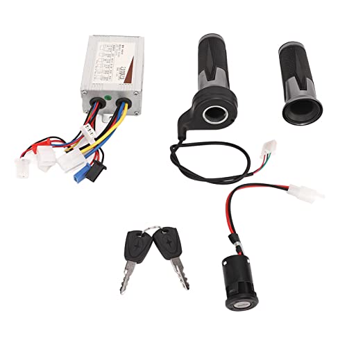 EVTSCAN 48V 800W Bürsten regler Silber Schwarz Universal Drossel-Twist-Griffe Elektrisches Türschloss-Set EVTSCAN 48V 800W Bürsten regler Silber Schwarz Universal Drossel-Twist-Griffe Elektrisches Türschloss-Set von EVTSCAN