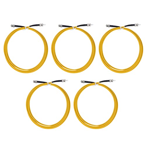 EVTSCAN 5 pcs optische Faserkabel ST bis St 3 Meter Halogen LSZH Coat Optical Faserverlängerungskabel von EVTSCAN