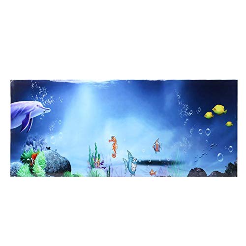 EVTSCAN August Geschenke Aquarium Hintergrund, Wasserdicht Aquarium Hintergrund Wandaufkleber PVC Selbstklebend Aquarium Bild Dekoration(122 * 50cm) von EVTSCAN