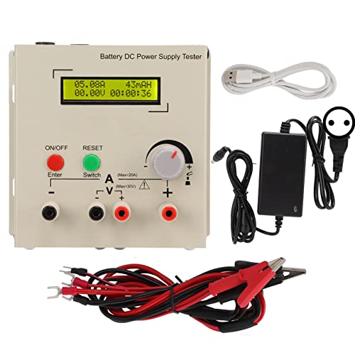 EVTSCAN Batterietester LCD-Display Batteriekapazitäts-Widerstandsmessgerät AC100-240V(EU Plug) von EVTSCAN